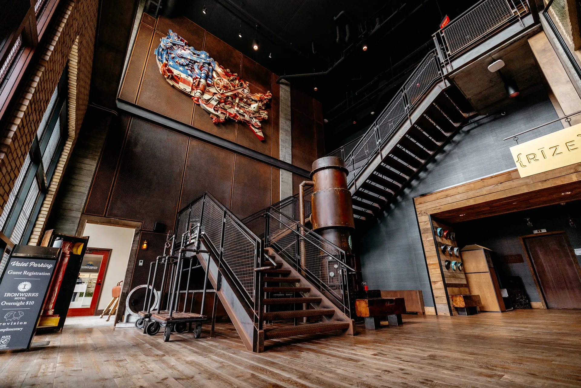 Ironworks Hotel Indy interior