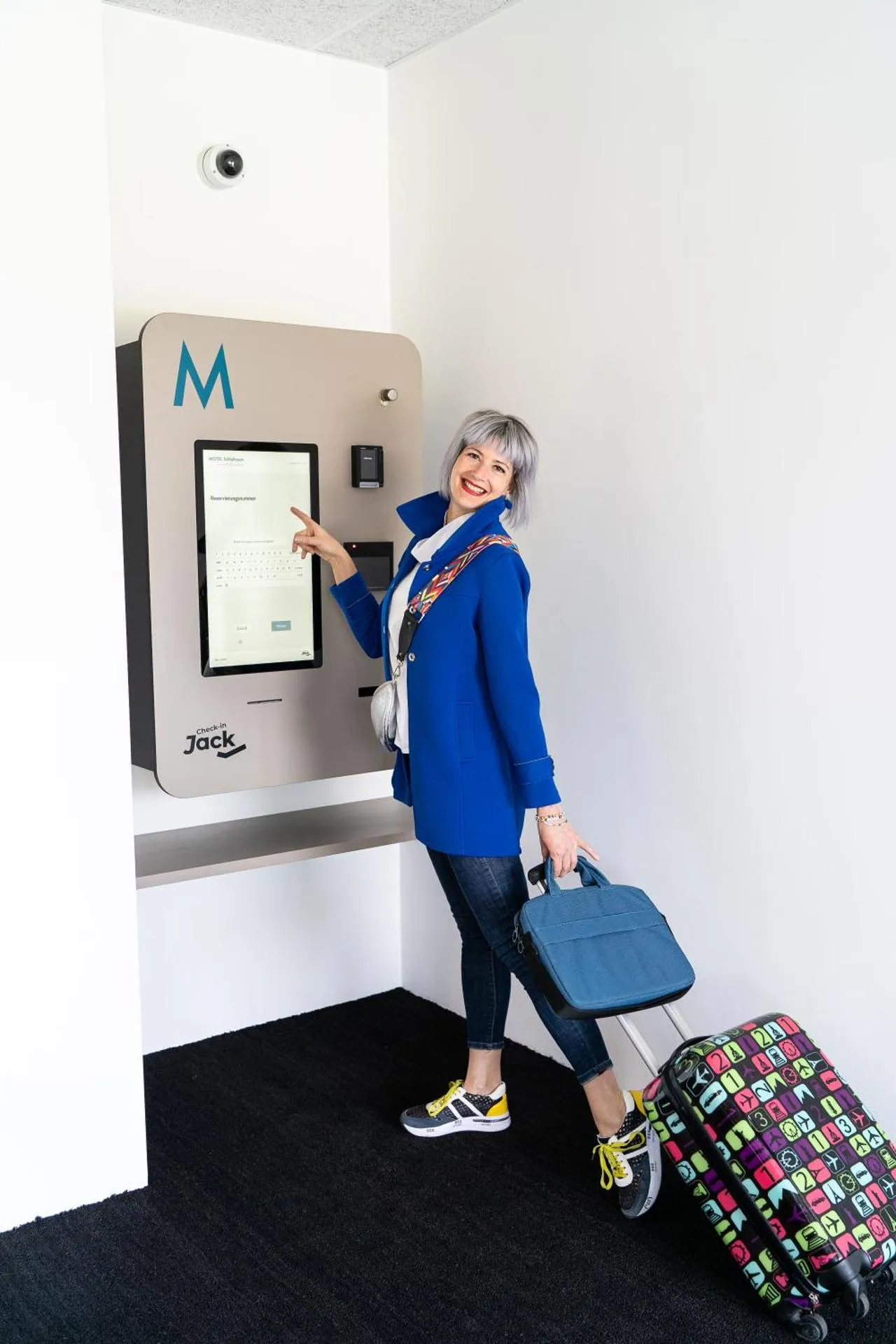Motel Schlafraum contactless check-in