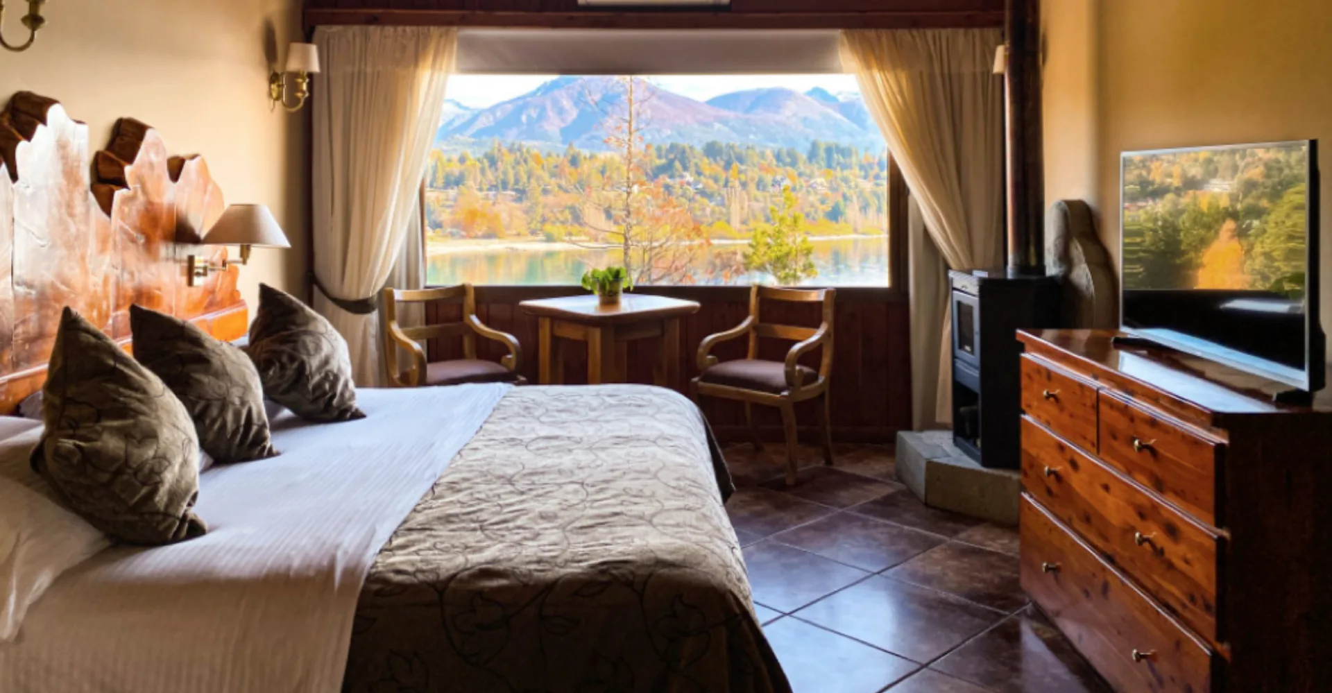 Charming Luxury Lodge & Private Spa interior